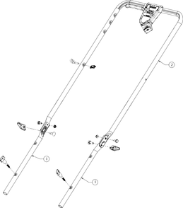 Handle Diagram and Parts List for 12AVB2M5345 2018 Yard Machines Lawn Mower